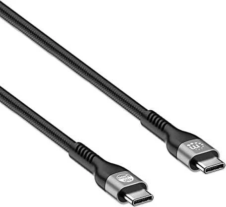 Kabelis USB Manhattan USB-C - USB-C 2 m Juodas (356367)