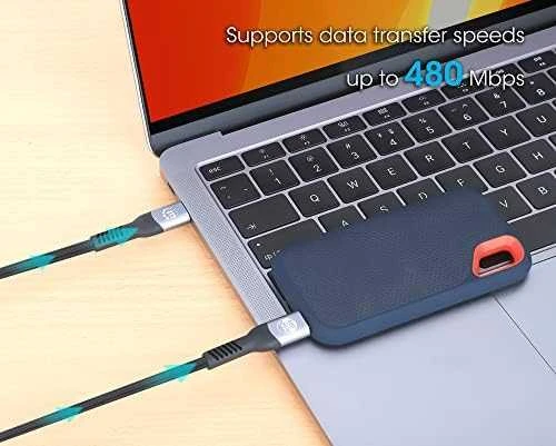 Kabelis USB Manhattan USB-C - USB-C 2 m Juodas (356367)