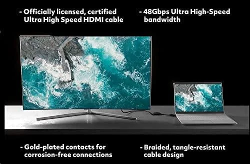 Intracom MANHATTAN 8K 60Hz sertifikuotas itin didelės spartos HDMI laidas su eternetu 3m