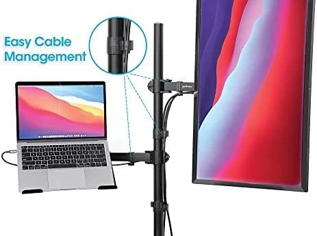 Laikiklis Intracom MANHATTAN Desktop Combo Mount su Monitorius Arm ir Nešiojamas kompiuteris Stovas nuo 13 iki 32 colių Monitorius iki 8kg ir nuo 10 iki 17 colių Nešiojamasis kompiuteris iki 8kg