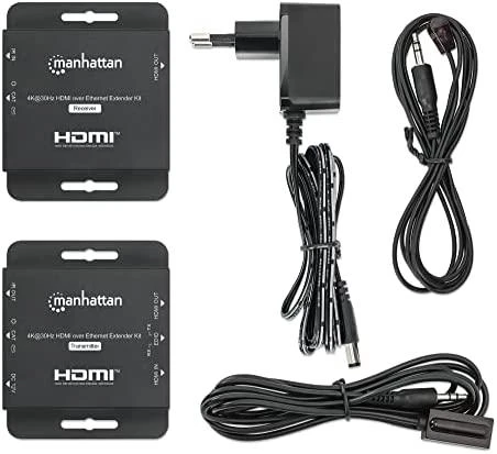 Manhattan HDMI extenderio rinkinys su maitinimo laidais