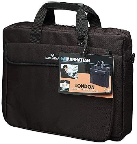 Manhattan 439909 kompiuterio dėklas 43,9 cm (17.3") Pasiuntinio krepšys Juoda