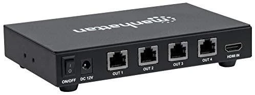 Manhattan 207829 HDMI ilgintuvo siųstuvas 1080p per Cat6 susuktą porą, 4 prievadų, iki 50 m