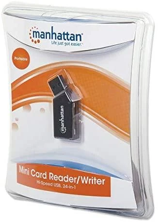 Klaviatūra Skaitytuvas Manhattan 24w1 SD/MicroSD/MMC USB 2.0 (101677)