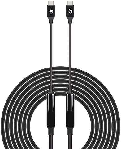 Kabelis USB Manhattan USB-C - USB-C 5 m Juodas (355971)