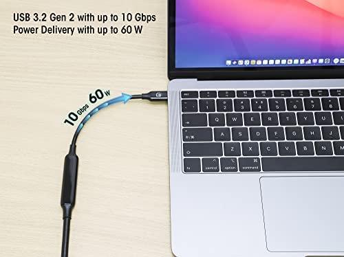 Kabelis USB Manhattan USB-C - USB-C 5 m Juodas (355971)