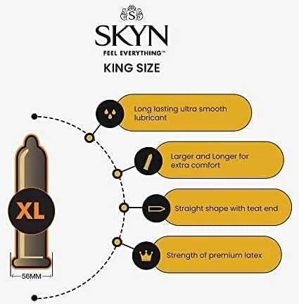 SKYN King Size Prezervatyvai be latekso (10 vnt.)