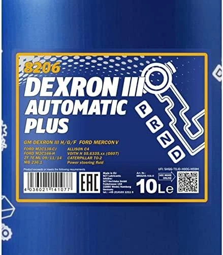 Mannol Alyva Plus ATF Dexron III automatinei pavarai 10 L