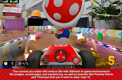 Nintendo Mario Kart Live Home Circuit LUIGI mašinėlės rinkinys