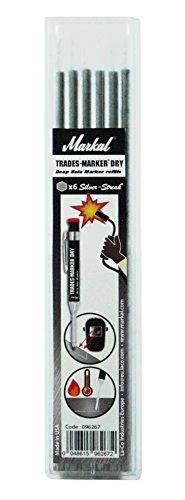 Markal Šerdelės suvirinimui Raudona Riter, pakeitimui Trades Marker pieštukui. RAUDONOS, 6vnt