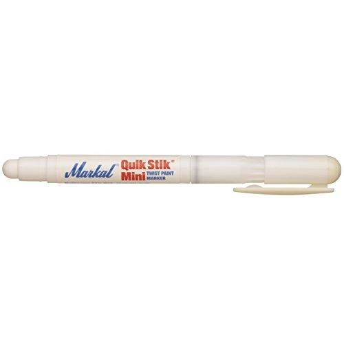 Dažų lazdelė Markal Quik Stik Mini Paintstik BALTA 6 mm