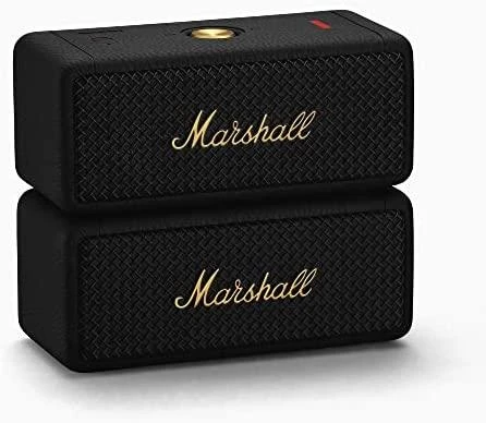 Nešiojama kolonėlė Marshall Emberton II, Juodos ir žalvario spalvos