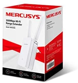 TP-Link „Mercusys“ | „Wi-Fi“ diapazono ilgintuvas | MW300RE | 802.11n | 2,4 GHz | 300 Mbit/s | be PoE | Antenos tipas: 3 išorinės