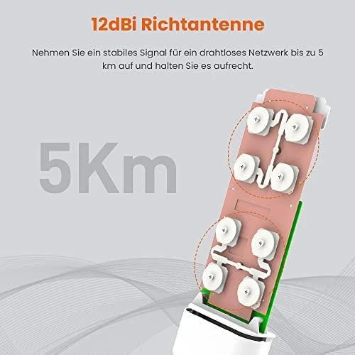 Maršrutizatorius Tenda O3 belaidis prieigos taškas 150 Mbit/s Baltas Power over Ethernet (PoE)