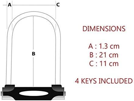 Master Lock U-Lock plieno 13 mm su laikikliu 8195EURDPRO
