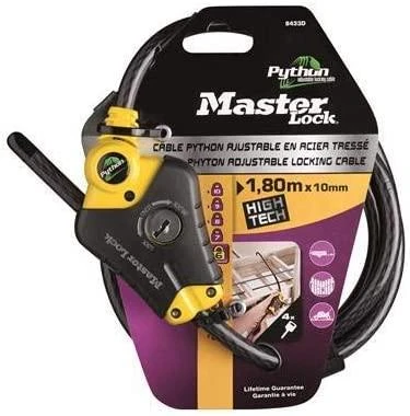 „Master Lock“ „MasterLock“ dviračio užraktas Python 1,8 mx 10 mm (8433EURD)