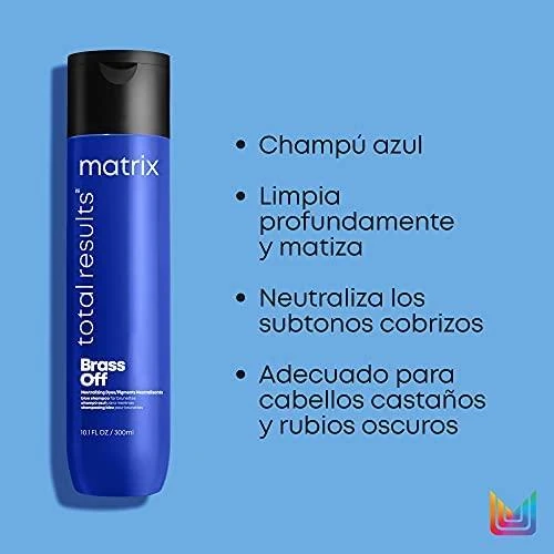 Šviesių plaukų šampūnas Matrix Brass Off Mėlyna Šampūnas 300ml