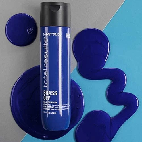 Šviesių plaukų šampūnas Matrix Brass Off Mėlyna Šampūnas 300ml
