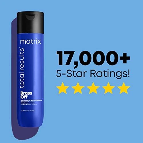 Šviesių plaukų šampūnas Matrix Brass Off Mėlyna Šampūnas 300ml