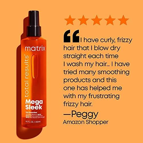 Termoapsauginė tiesinimo priemonė plaukams Matrix Mega Sleek Iron Smoother 250 ml