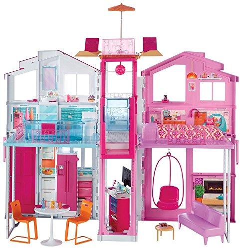BARBIE barbės namas Malibu (3 aukštų), DLY32