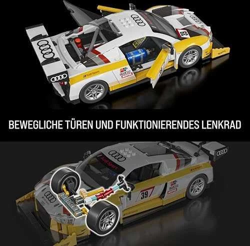 MATTEL BRICK SHOP HOT WHEELS Elite Audi R8 LMS konstruktorius (JFT18)