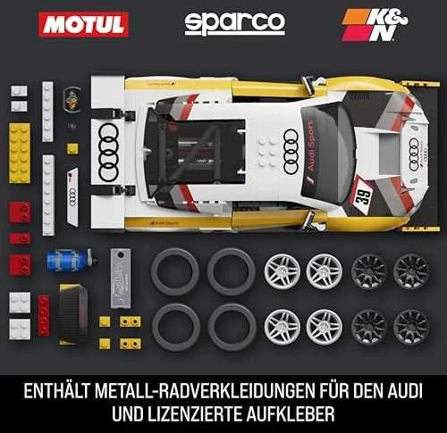 MATTEL BRICK SHOP HOT WHEELS Elite Audi R8 LMS konstruktorius (JFT18)