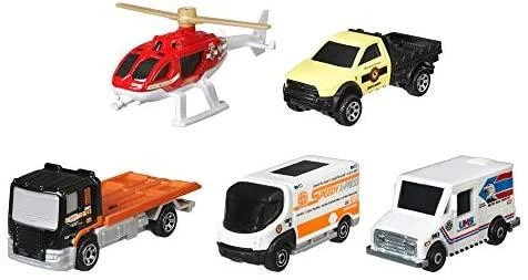 Mattel Penkių Matchbox automodelių rinkinys