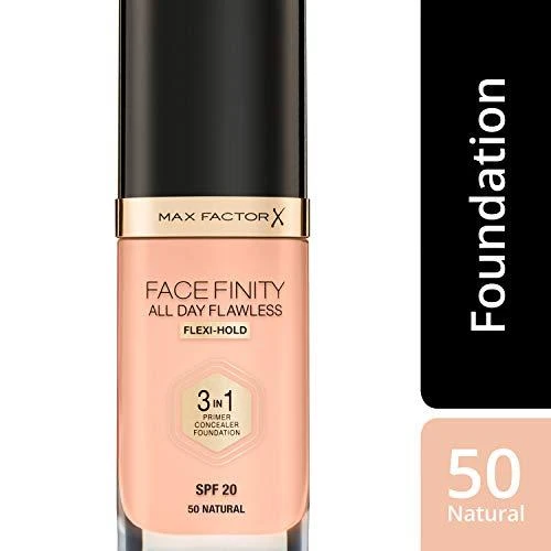MAX FACTOR Facefinity 3in1 makiažo pagrindas Nr.50 Natural - 30ml