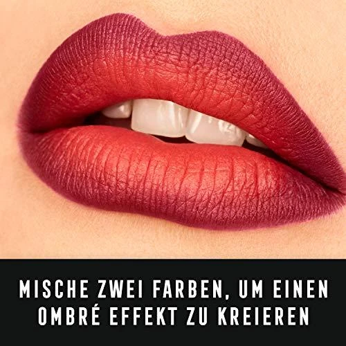 Max Factor Lipfinity Velvet Matte Lūpų dažai, 3,5 ml, spalva - 025 Red Luxury