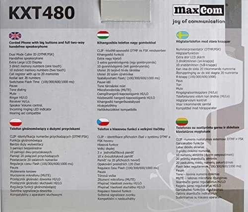 Laidinis telefonas Maxcom KXT480BI