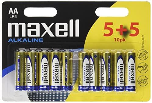 Maxell Batterie Alkaline AA Mignon LR06 10St.