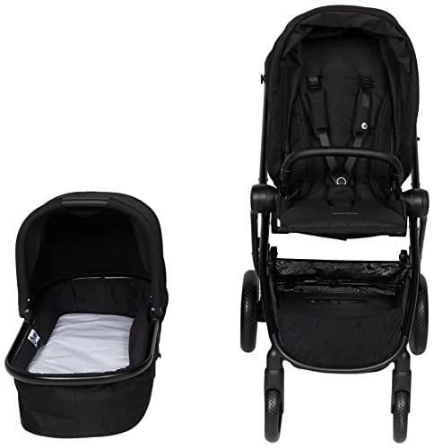 Maxi-Cosi Street Plus - vaikiškas vežimėlis, komplektas 2in1 | Essential Juodas