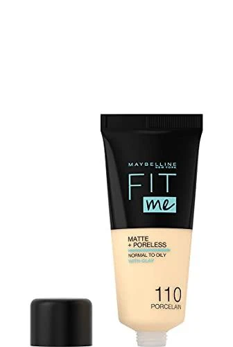 Makiažo pagrindas Maybelline Fit Me Matte+Poreless (110 Porcelain) 30ml