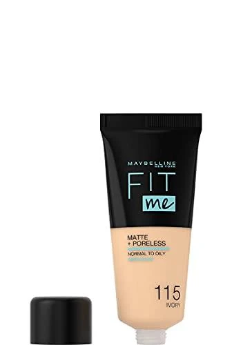 Makiažo pagrindas Maybelline Fit Me Matte+Poreless (115 Ivory) 30ml