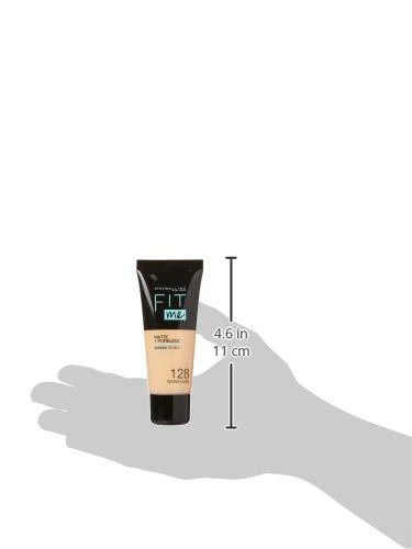 Makiažo pagrindas Maybelline Fit Me Matte+Poreless (128 Warm Nude) 30ml