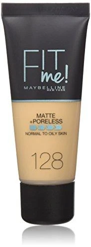 Makiažo pagrindas Maybelline Fit Me Matte+Poreless (128 Warm Nude) 30ml