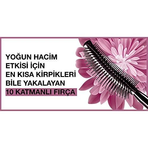 Maybelline Lash Sensational vandeniui atsparus blakstienų tušas su elastomeriniu dvipusiu lenktu šepetėliu 9,5ml