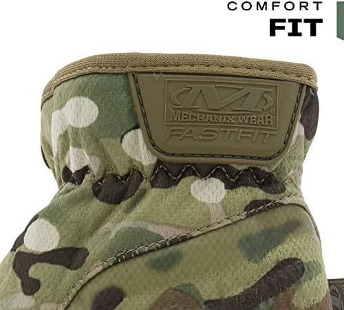 Mechanix Wear Pirštinės Mechanix FastFit® Multicam®, M dydis. Rauktas rankogalis, 0.6 mm dirbtinė oda, TrekDry®, touchscreen technologija