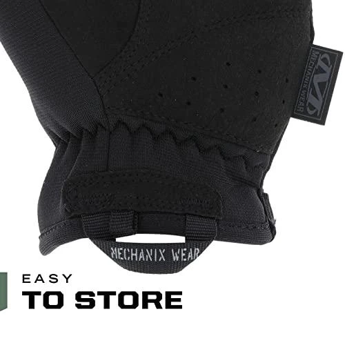 Mechanix Wear Pirštinės Mechanix FastFit® juodos, XXL dydis. Rauktas rankogalis, 0.6 mm dirbtinė oda, TrekDry®, touchscreen technologija