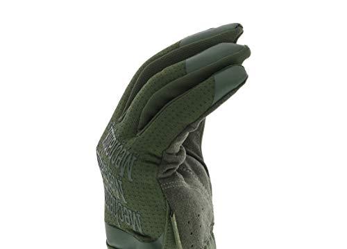 Mechanix Wear Pirštinės Mechanix FastFit® Olive Drab, žalios XL dydis. Rauktas rankogalis, dirbtinė oda, TrekDry®