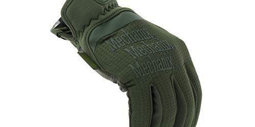 Mechanix Wear Pirštinės Mechanix FastFit® Olive Drab, žalios XL dydis. Rauktas rankogalis, dirbtinė oda, TrekDry®