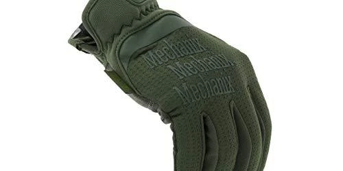 Mechanix Wear Pirštinės Mechanix FastFit® Olive Drab, žalios L dydis. Rauktas rankogalis, dirbtinė oda, TrekDry®