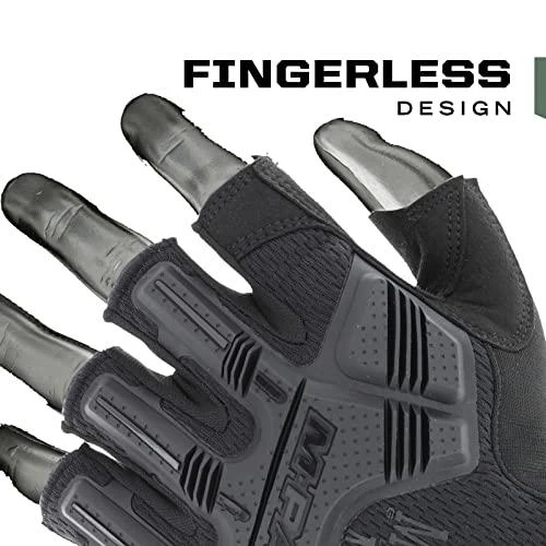 Mechanix Wear Bepirštės Pirštinės Mechanix M-Pact® FINGERLESS M dydis. Velcro, TrekDry®, dirbtinė oda, delno, krumplių, pirštų apsauga