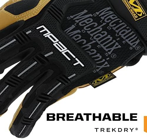 Mechanix Wear Pirštinės Mechanix Material4X M-Pact® XL dydis. Velcro, TrekDry®, dirbtinė oda 4X, delno, krumplių, Armortex®, pirštų apsauga, D30® apsauga nuo vibracijos