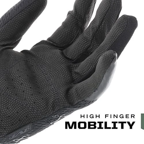 Mechanix Wear Pirštinės Mechanix Specialty 0.5 visos juodos M. 0,5mm storio delnas. Velcro, dirbtinė oda, TrekDry®, Lycra