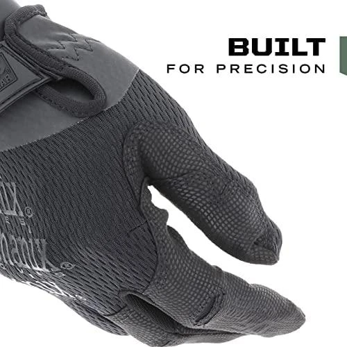 Mechanix Wear Pirštinės Mechanix Specialty 0.5 visos juodos M. 0,5mm storio delnas. Velcro, dirbtinė oda, TrekDry®, Lycra