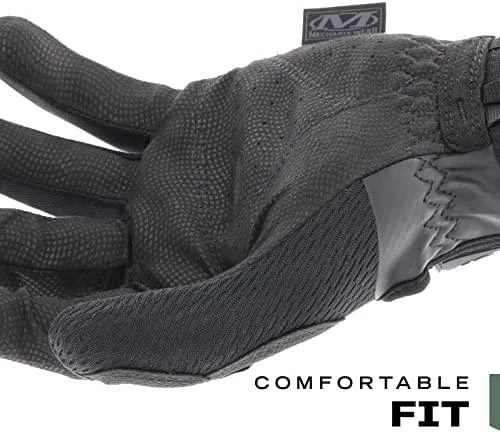 Mechanix Wear Pirštinės Mechanix Specialty 0.5 visos juodos M. 0,5mm storio delnas. Velcro, dirbtinė oda, TrekDry®, Lycra