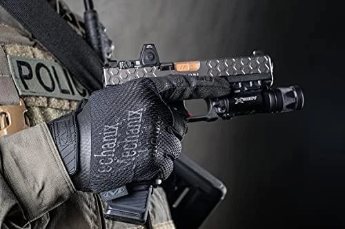 Mechanix Wear Pirštinės Mechanix Specialty 0.5 visos juodos M. 0,5mm storio delnas. Velcro, dirbtinė oda, TrekDry®, Lycra