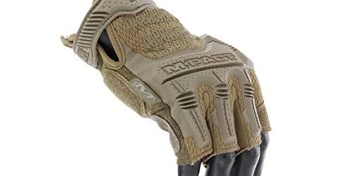 Mechanix Wear Bepirštės Pirštinės Mechanix M-Pact® FINGERLESS Coyote. Velcro, TrekDry®, dirbtinė oda, delno, krumplių, pirštų apsauga